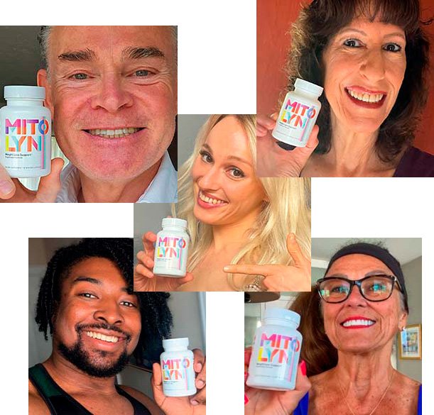 Happy customer using energy boosting supplements