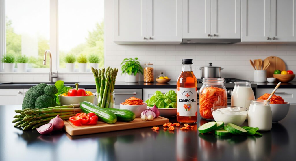 Natural probiotic food sources with fermented foods for optimal gut health benefits
