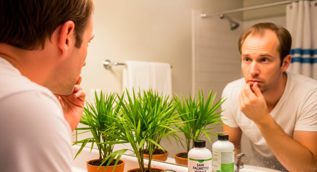 Hair loss remedy using saw palmetto