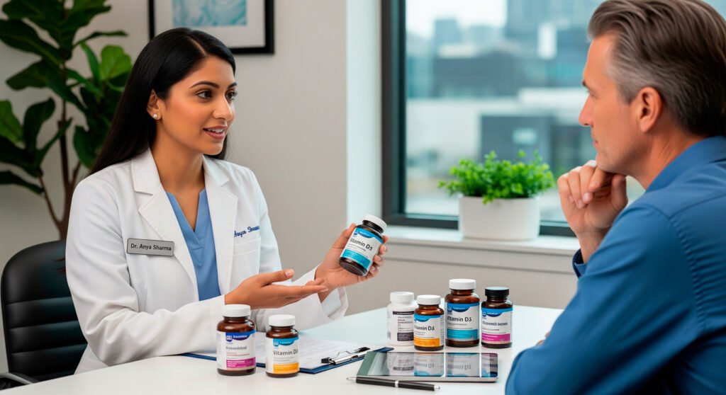 Side effects discussion between healthcare provider and patient