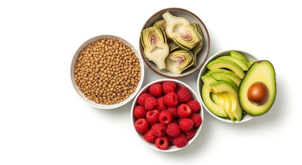 Best sources of dietary fiber with lentils artichokes and berries