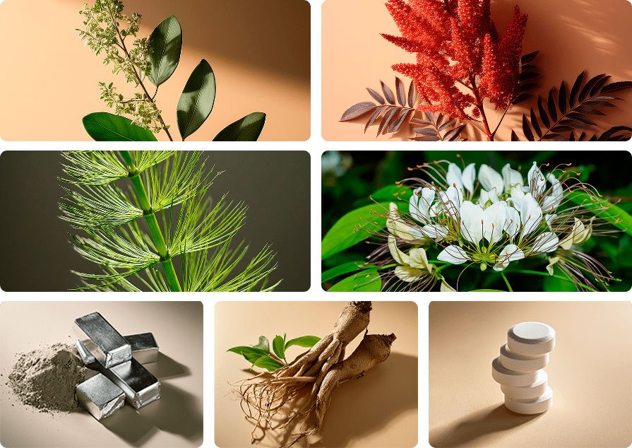 Raw NewEra Protect ingredients.