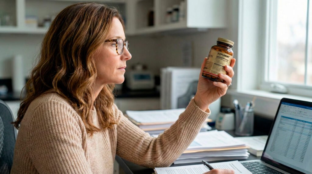 Sarah Jenkins verifying ingredient safety for unbiased natural health product reviews