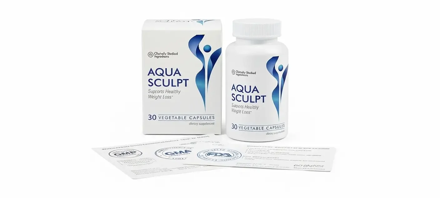 AquaSculpt scam investigation - authentic packaging with GMP certification