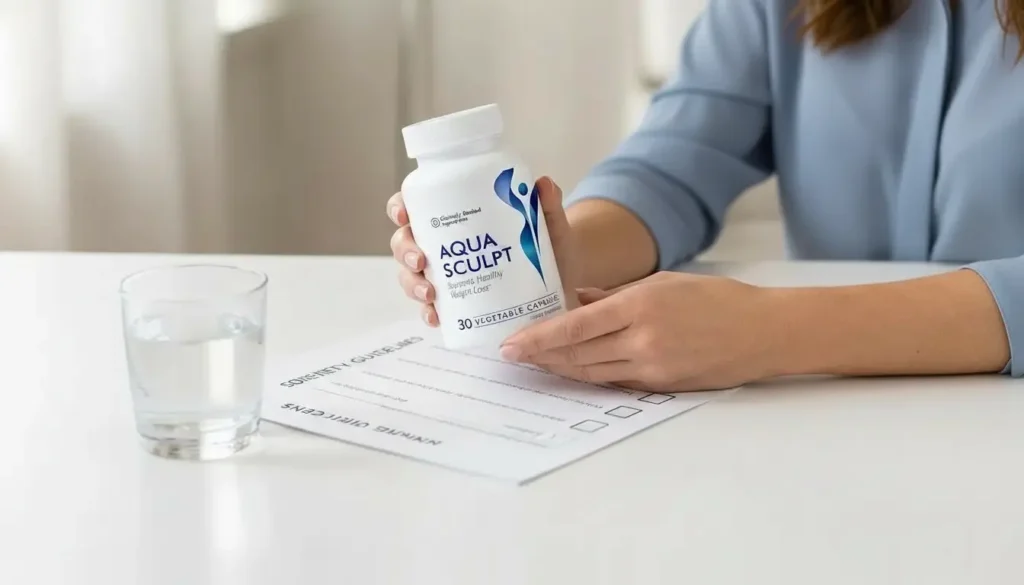 AquaSculpt side effects - safety checklist and consultation concept