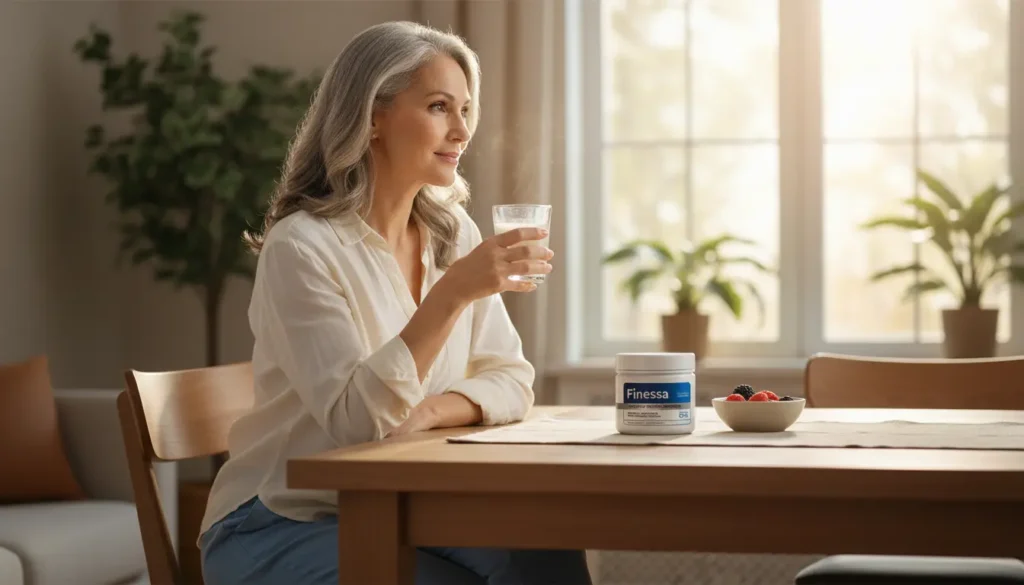 Finessa side effects are minimal – Woman safely enjoying daily Finessa supplement