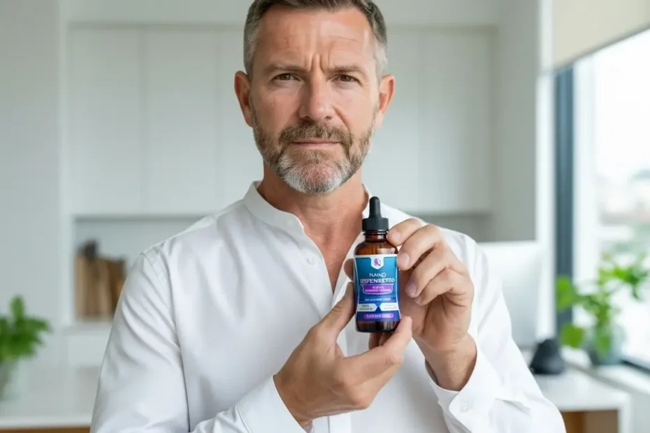 NanoDefense Pro Review - Author holding NanoDefense Pro bottle demonstrating product quality