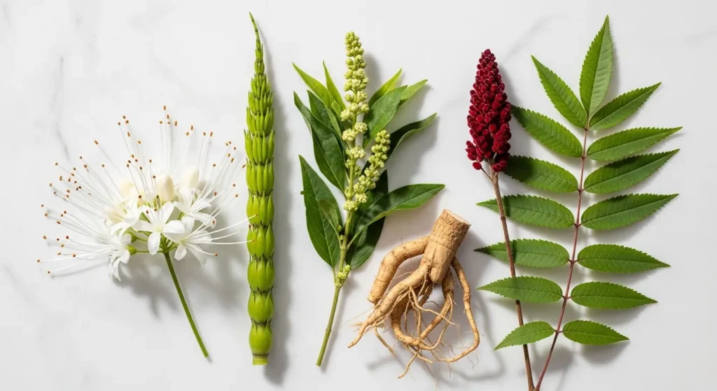 NewEra Protect ingredients including Boswellia, Horsetail, Sumac and Vitamin D3