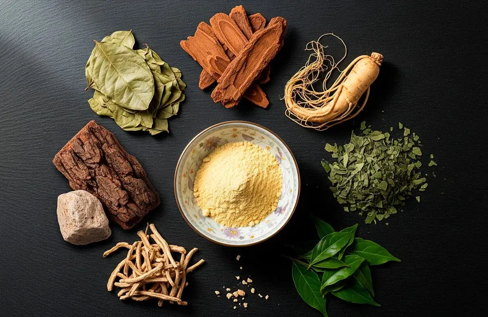 Pura Boost ingredients including L-Arginine, Panax Ginseng, Pine Bark, and Maca Root