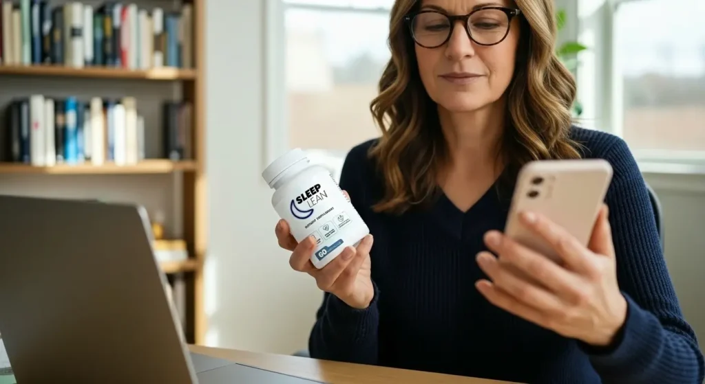 Sleep Lean scam or legit - Customer verifying authenticity via QR code