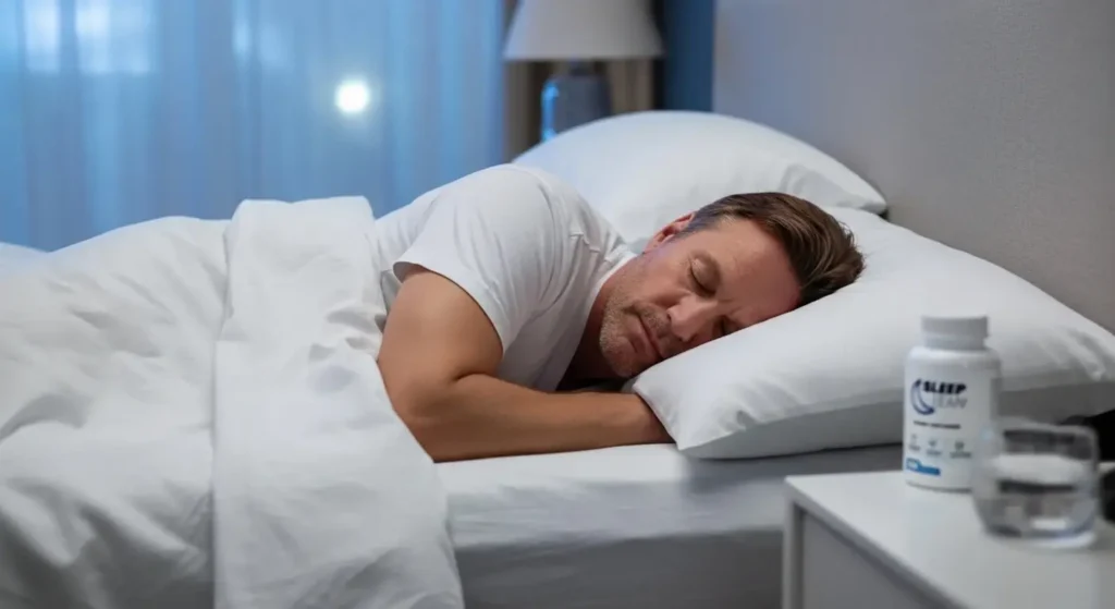 Sleep Lean side effects - Man experiencing restful natural sleep